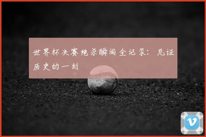世界杯决赛绝杀瞬间全记录：见证历史的一刻